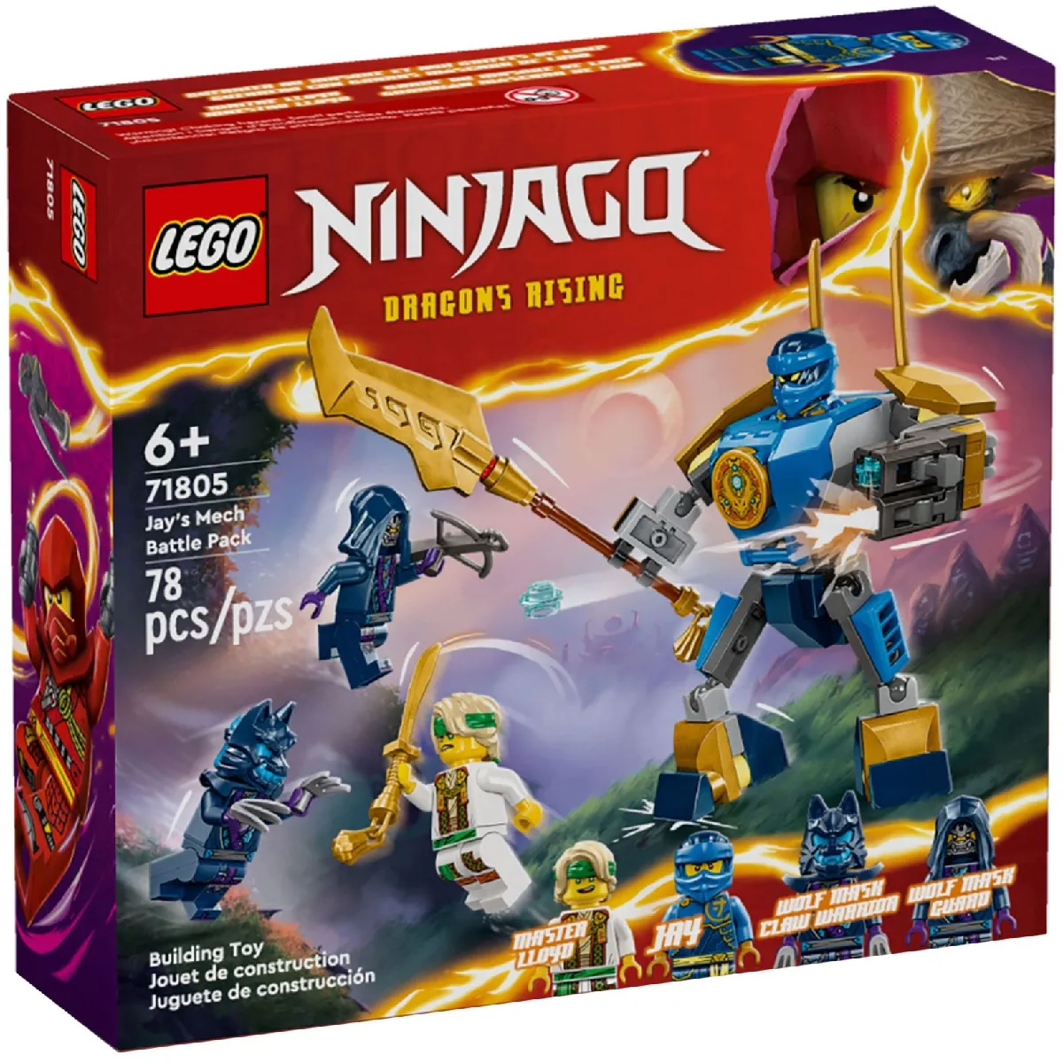 Lego Ninjago Pack De Combat : Le Robot De Jay 71805 Lego