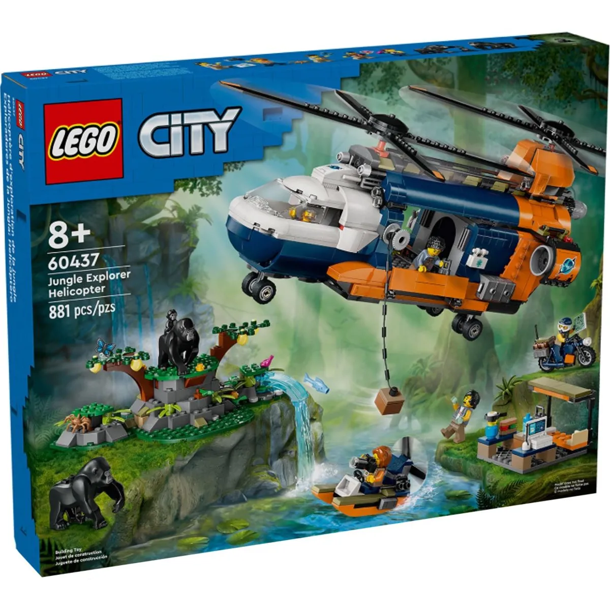Lego City ?hélicoptère De ?explorateur De La Jungle Au Camp De Base 60437 Lego La Boîte - vue 8