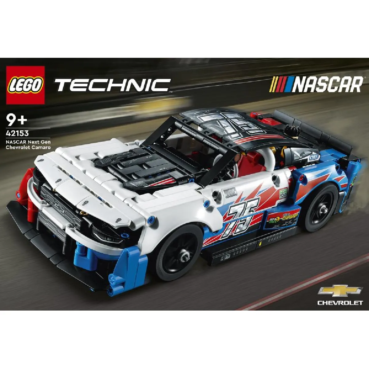 Lego Technic Chevrolet Camaro Zl1 Nascar Next Gen 42153 Lego La Boîte