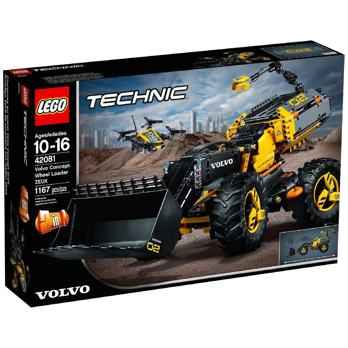 LEGO 42081 Le tractopelle Volvo Concept ZEUX - vue 7