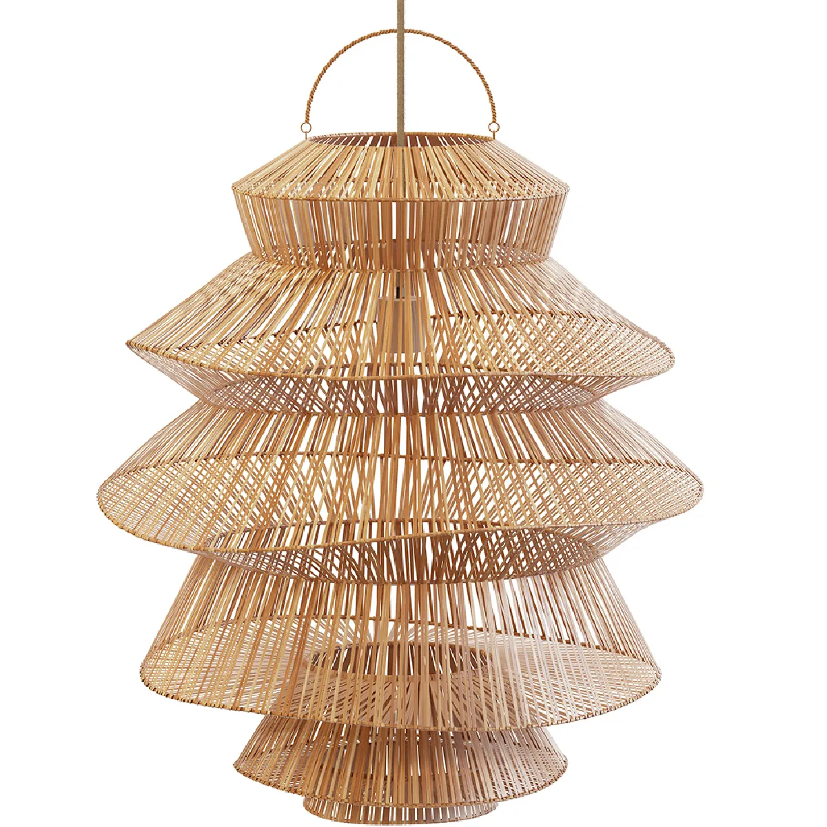Lampe suspendue en rotin - Boho Bali - Ferta Naturel Lampe suspendue en rotin - Boho Bali - Ferta Naturel