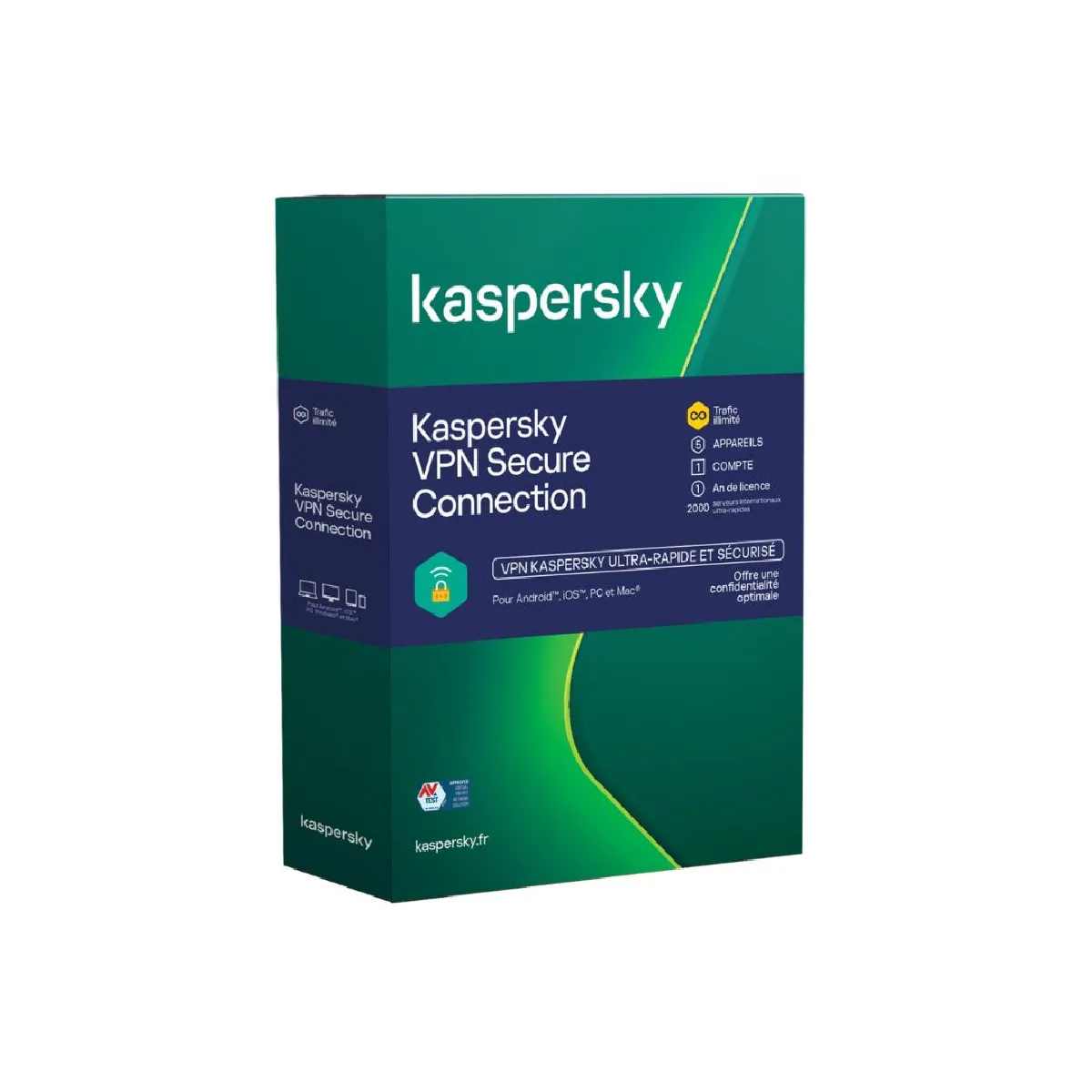 Kaspersky Vpn Secure Connection - 5 Licences - 1 An
