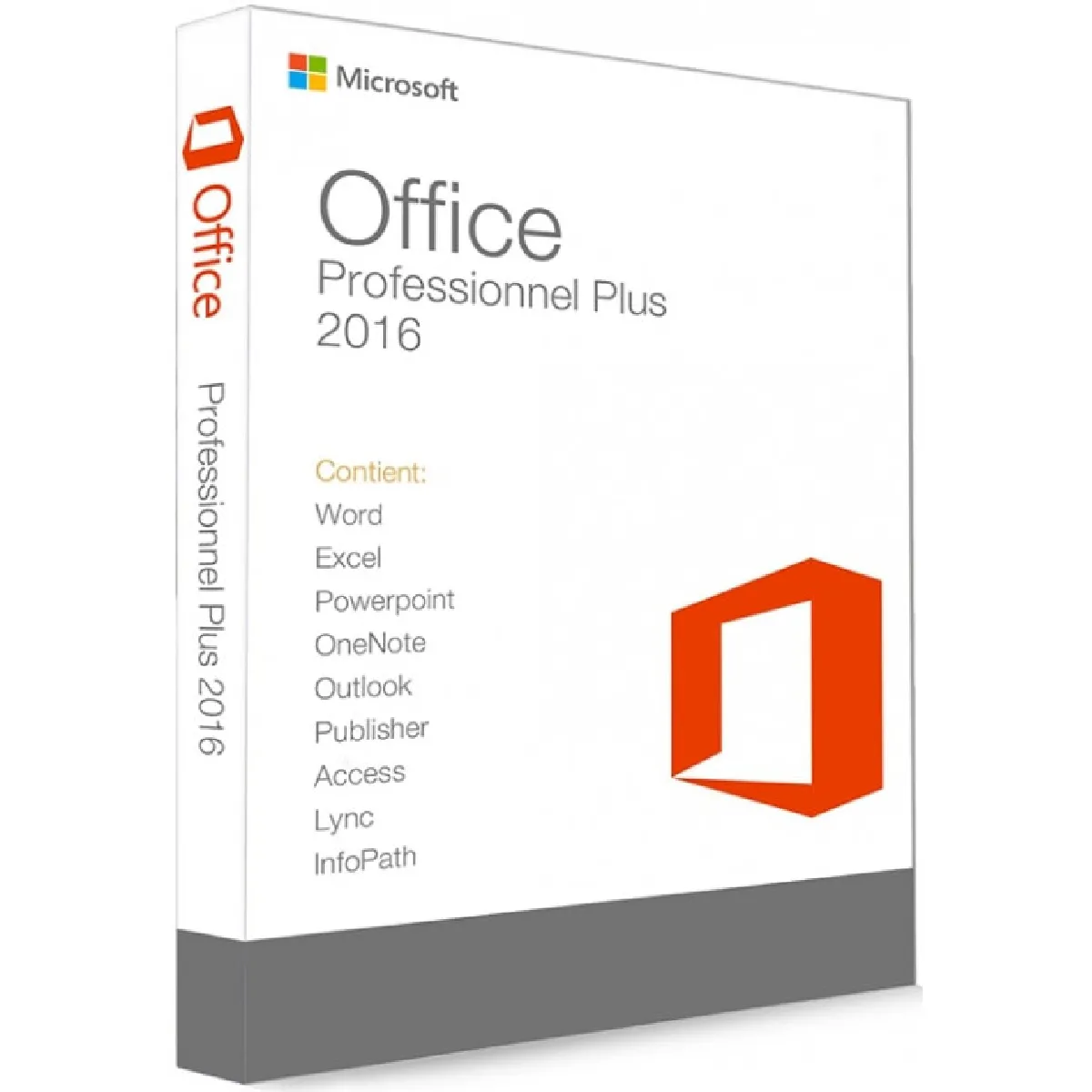 Microsoft Office 2016 Professionnel Plus Pro Plus Clé licence à télécharger Livraison rapide 77j