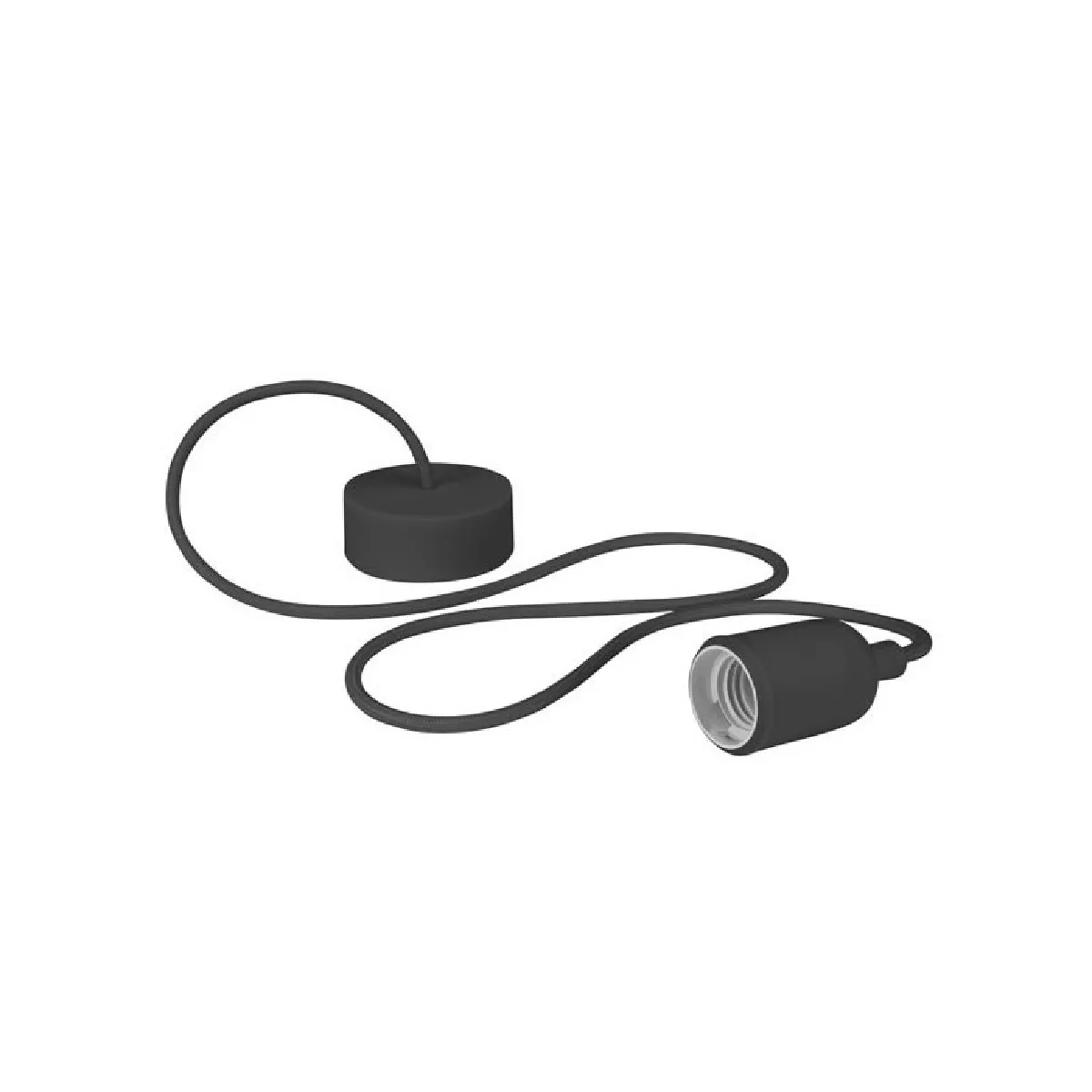 Vellight Suspension luminaire corde - Noir Vellight Suspension luminaire corde - Noir