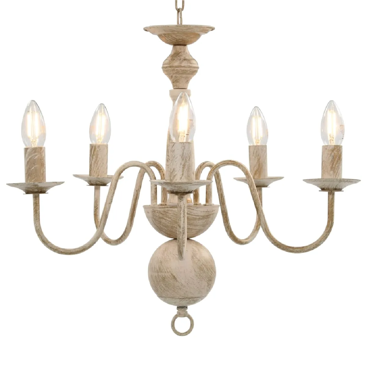 VidaXL Lustre métal antique