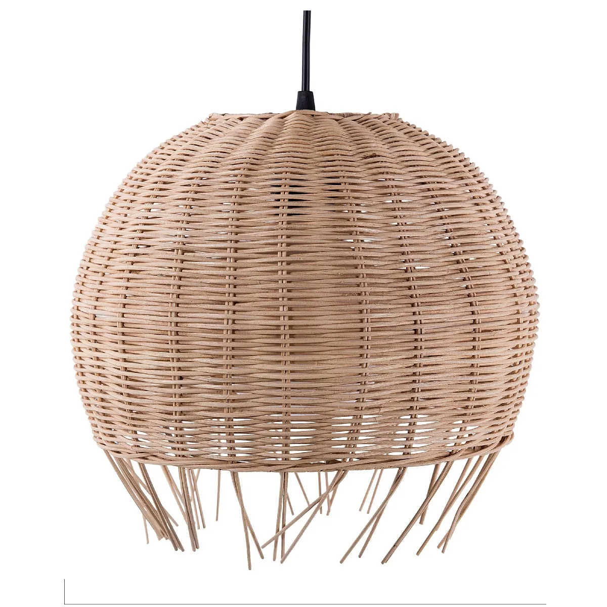 Beliani Lampe DRINO - Rotin Marron clair Beliani Lampe DRINO - Rotin Marron clair