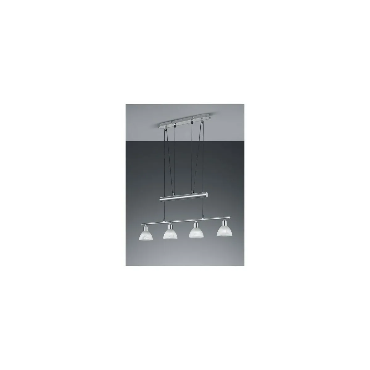 Trio lighting lustre 4 ampoules - Argent