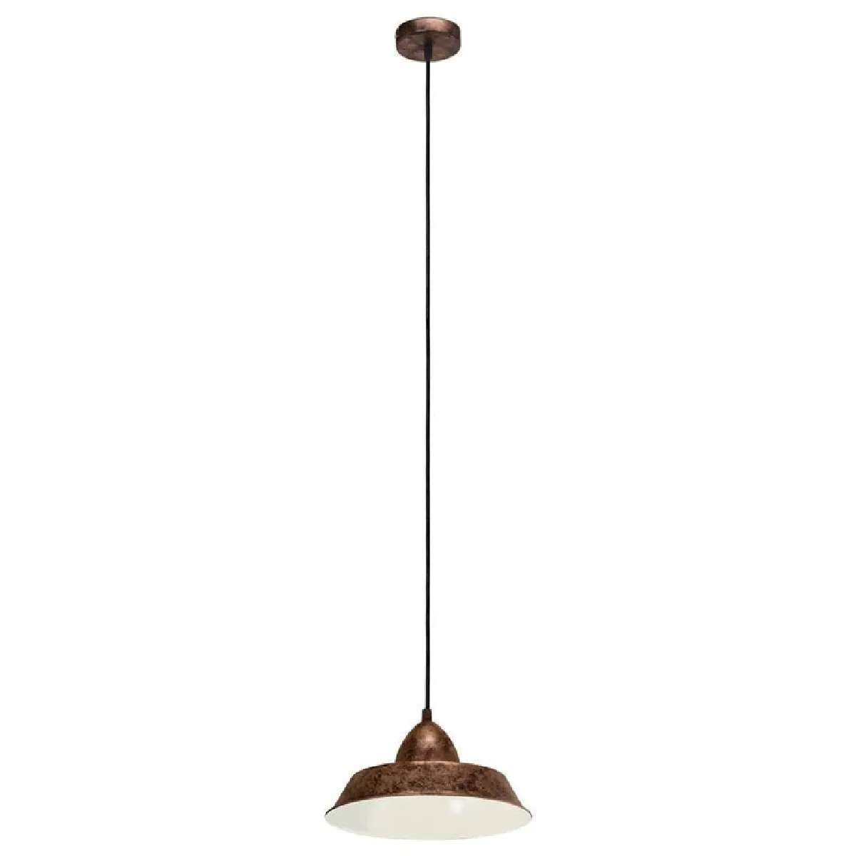 Eglo 49243 Suspension, Diff&eacute;rents mat&eacute;riaux, E27, Argent