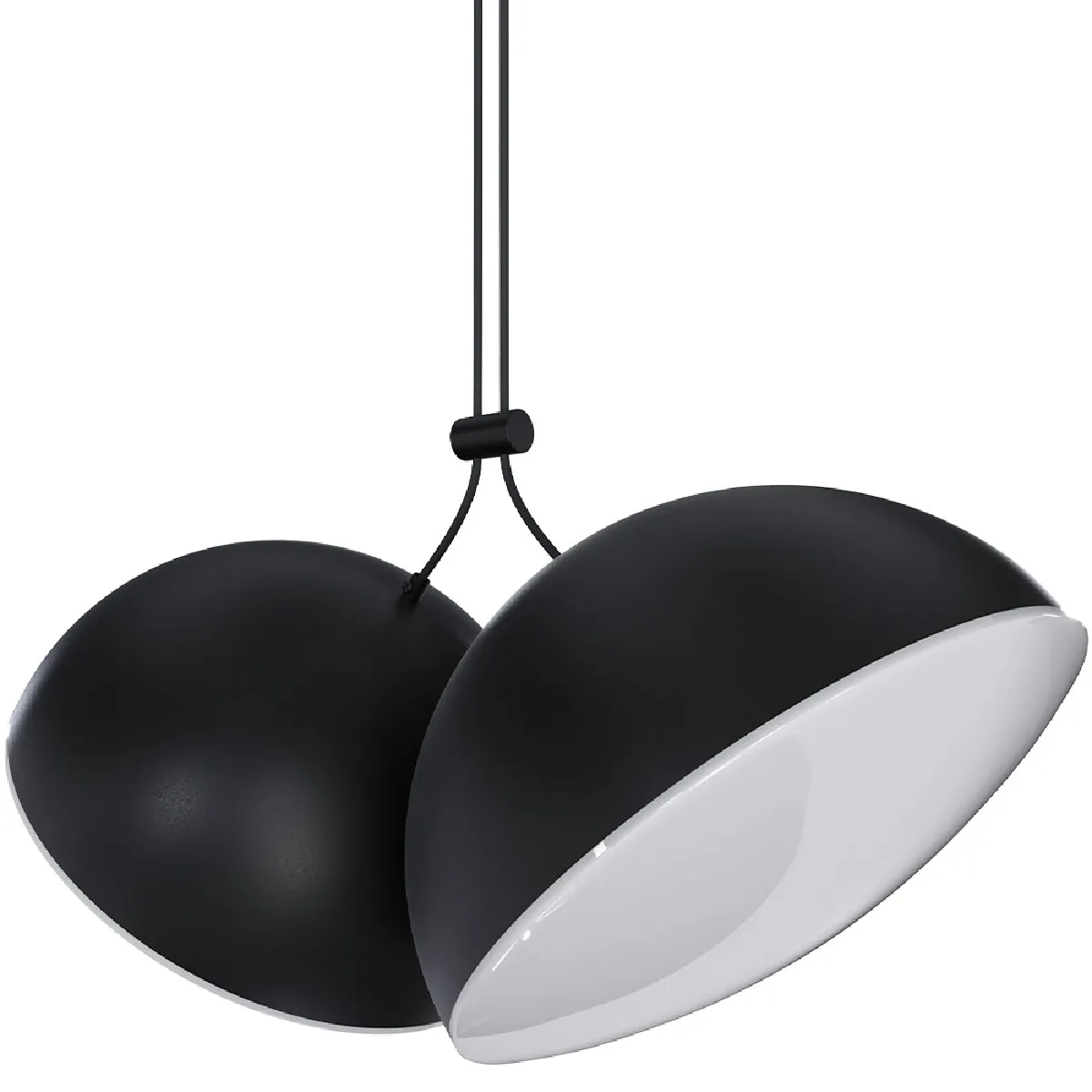 Lampe Suspendue - 2 Spots LED - Dual Noir Lampe Suspendue - 2 Spots LED - Dual Noir