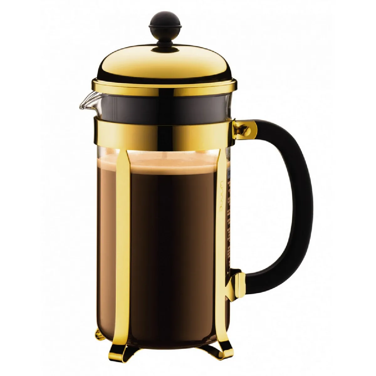 Cafetiere À Piston BODUM Chambord – Cuivre, 8 Tasses, Verre Borosilicate - vue 4