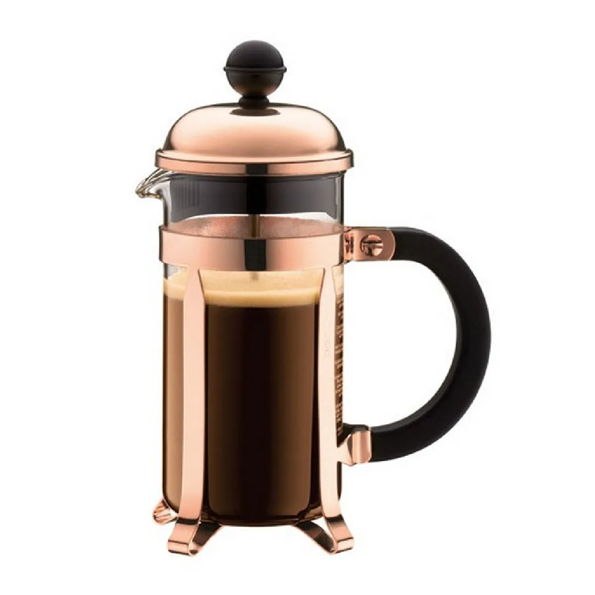 Cafetiere À Piston BODUM Chambord – Cuivre, 8 Tasses, Verre Borosilicate - vue 4