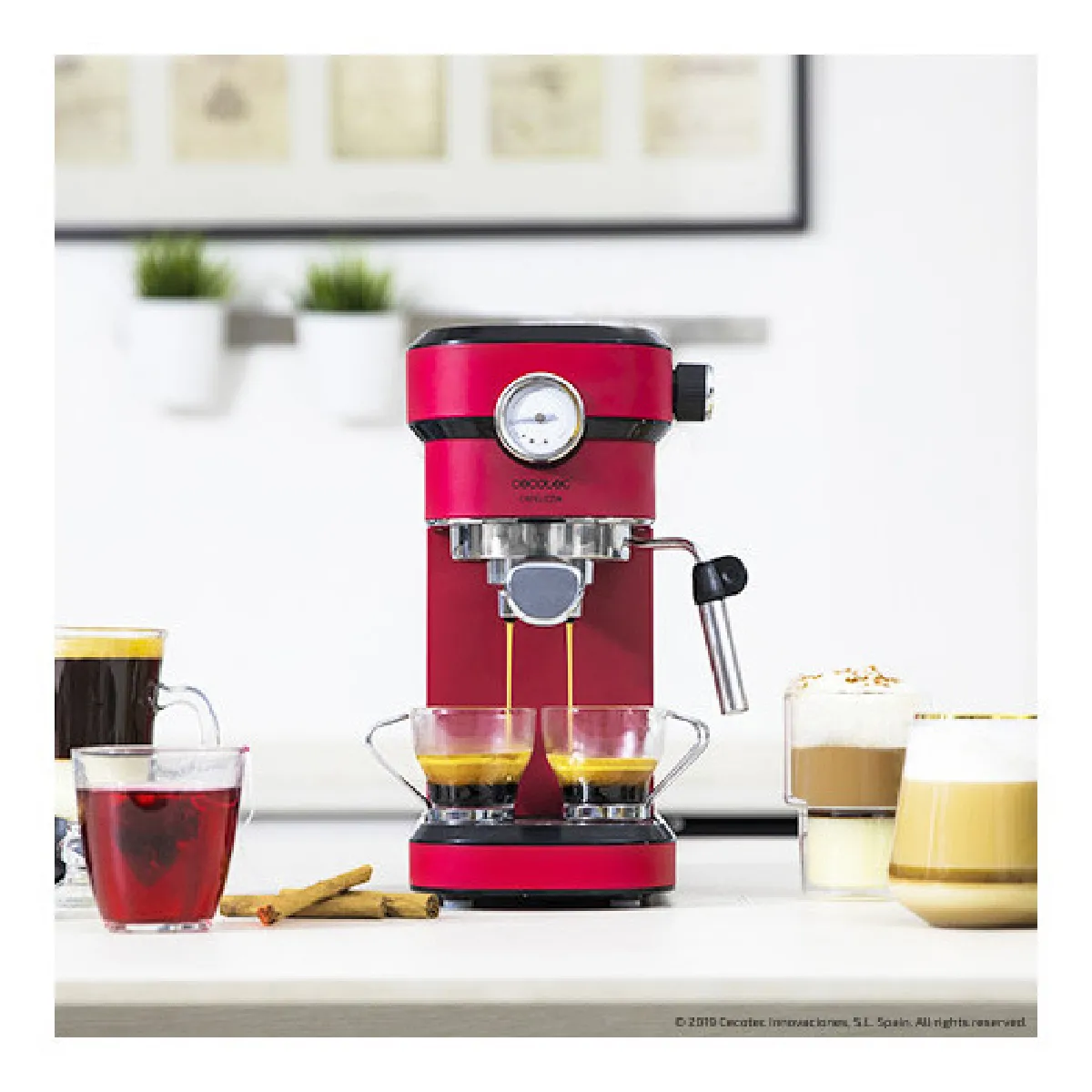CECOTEC  Cafelizzia 790 Shiny Pro - Rouge