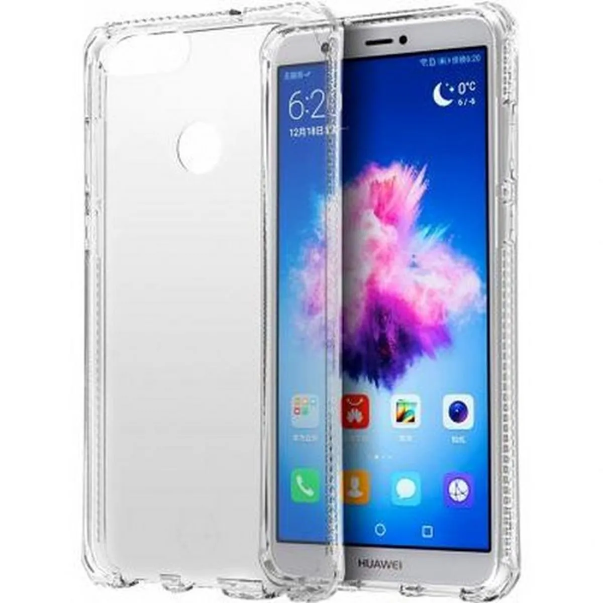 Itskins Coque Pour Huawei P Smart Semi-Rigide Spectrum Transparent
