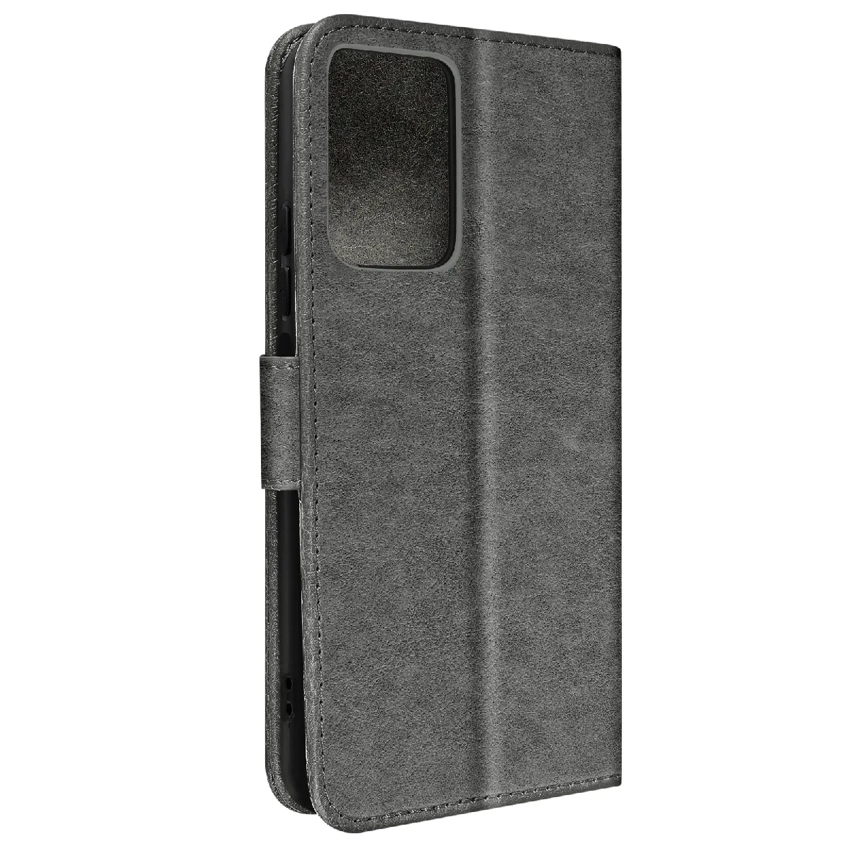 Avizar Gris Étui Pour Xiaomi Redmi Note 12 4G Clapet Porte-Carte Support Vidéo