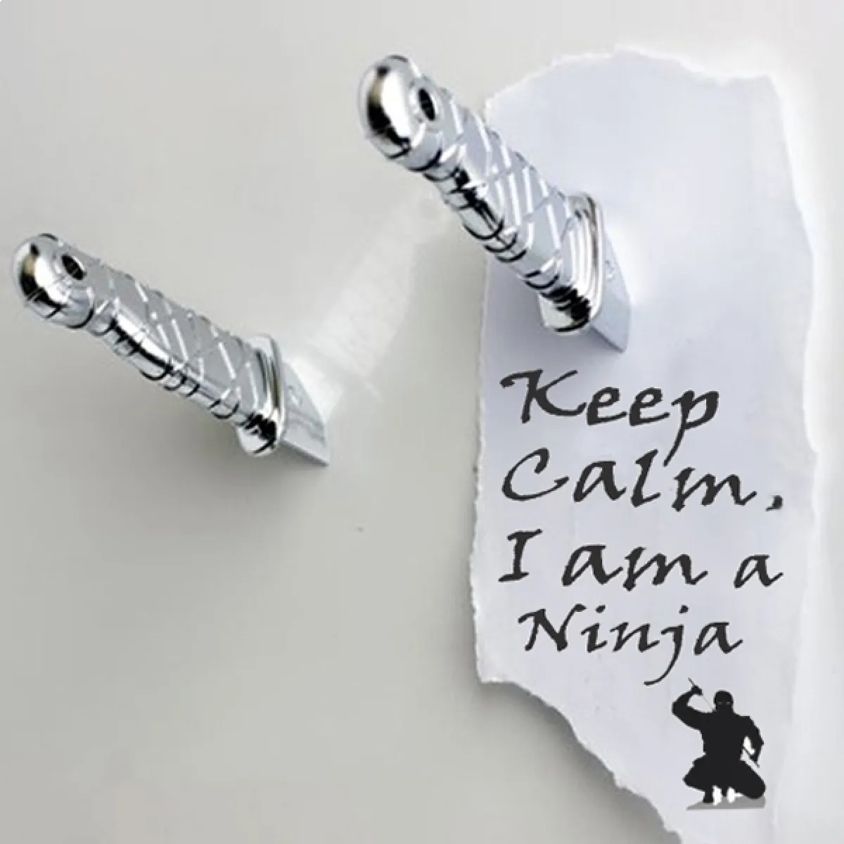 Totalcadeau Magnets couteaux ninja - Or