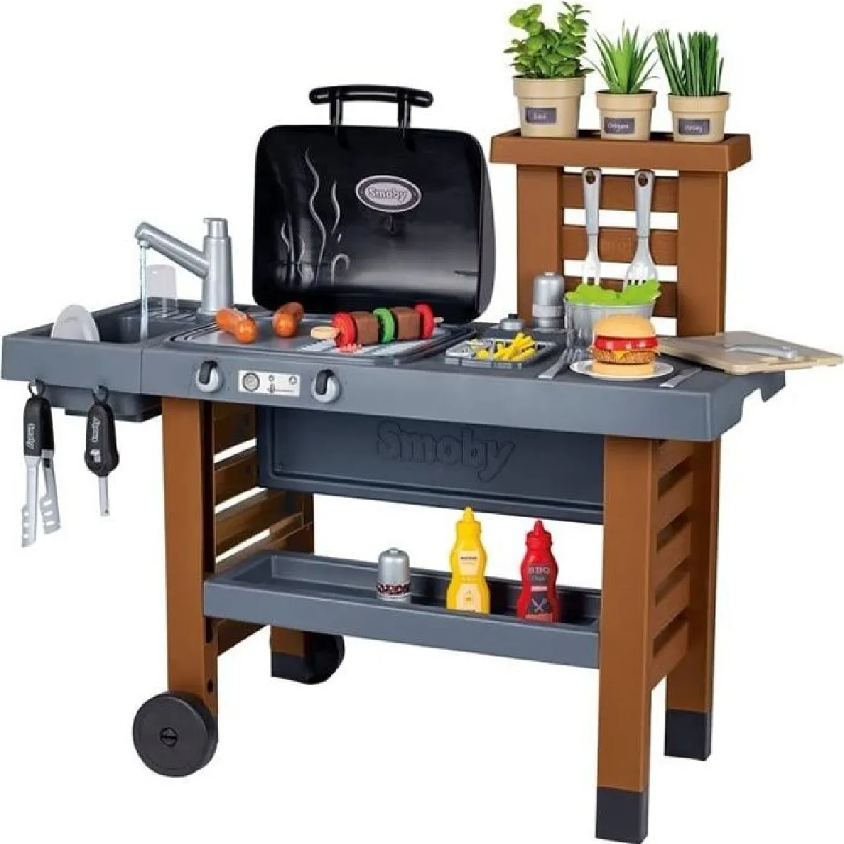 Smoby Multicolore Cuisine Enfant Garden Kitchen - Image 2