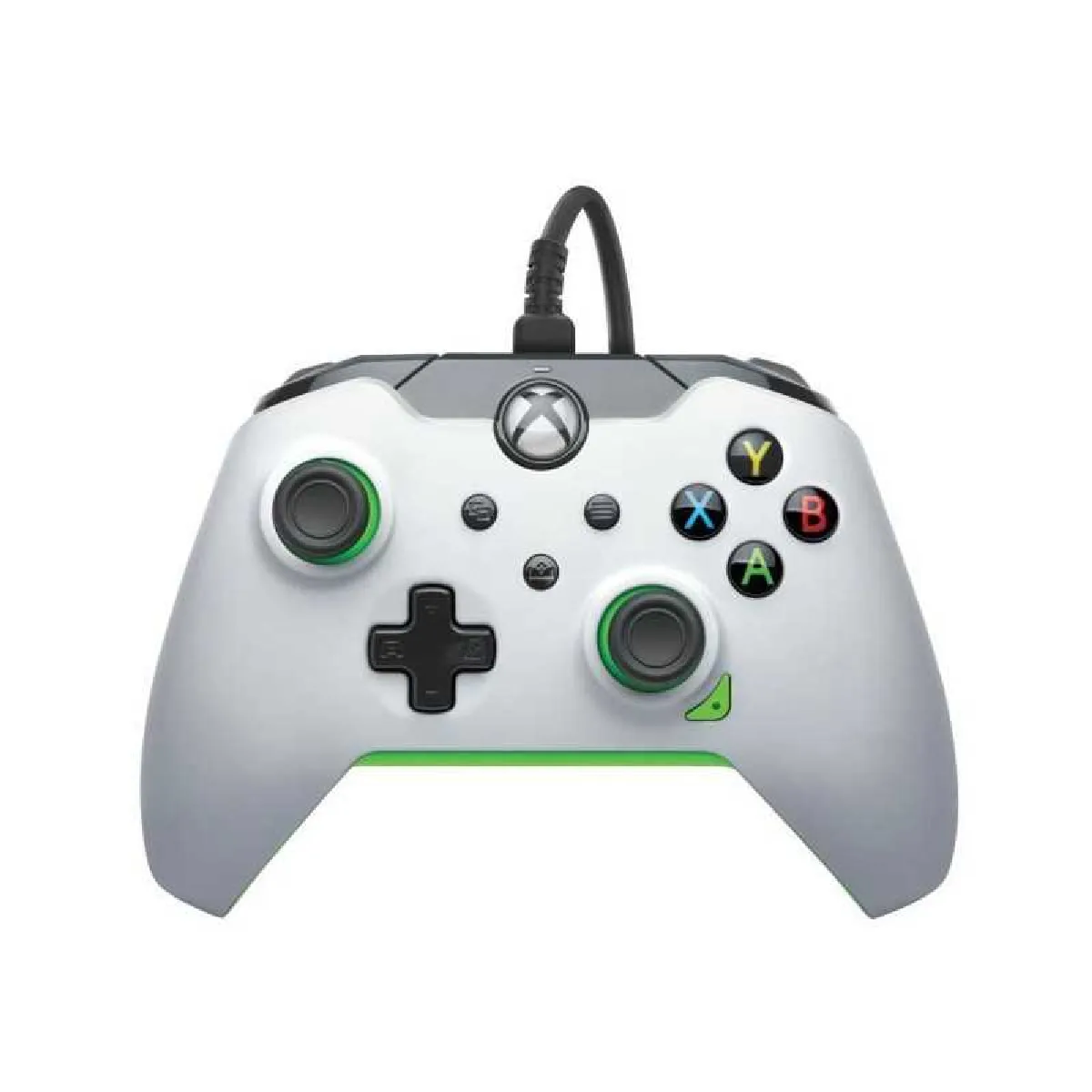 Pdp Blanc Manette De Jeu - Xbox Series X S, Xbox One Et Pc - Neon White - Filaire