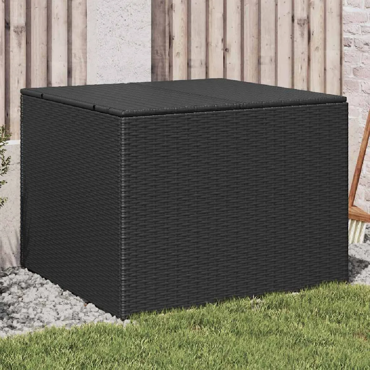 vidaXL Boîte de rangement - Noir