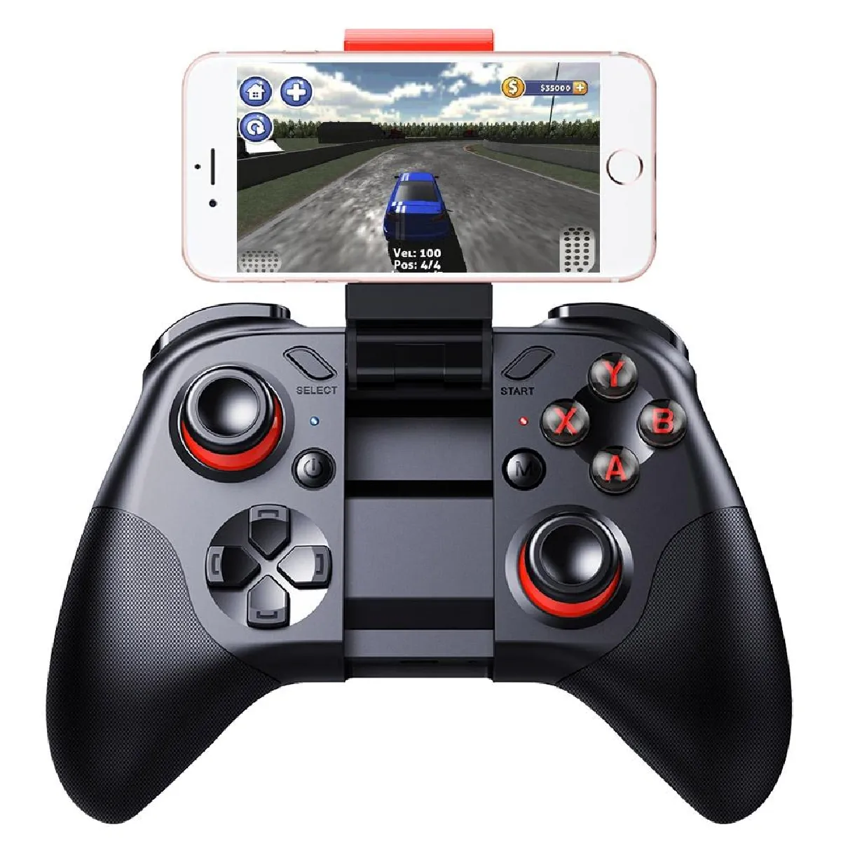 Yonis Noir Manette Jeu Smartphone