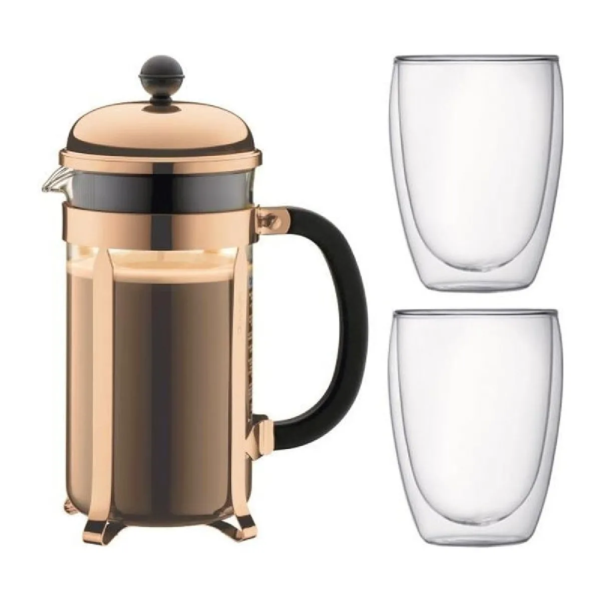 Bodum Chambord Set - Cuivre Marron - vue 2