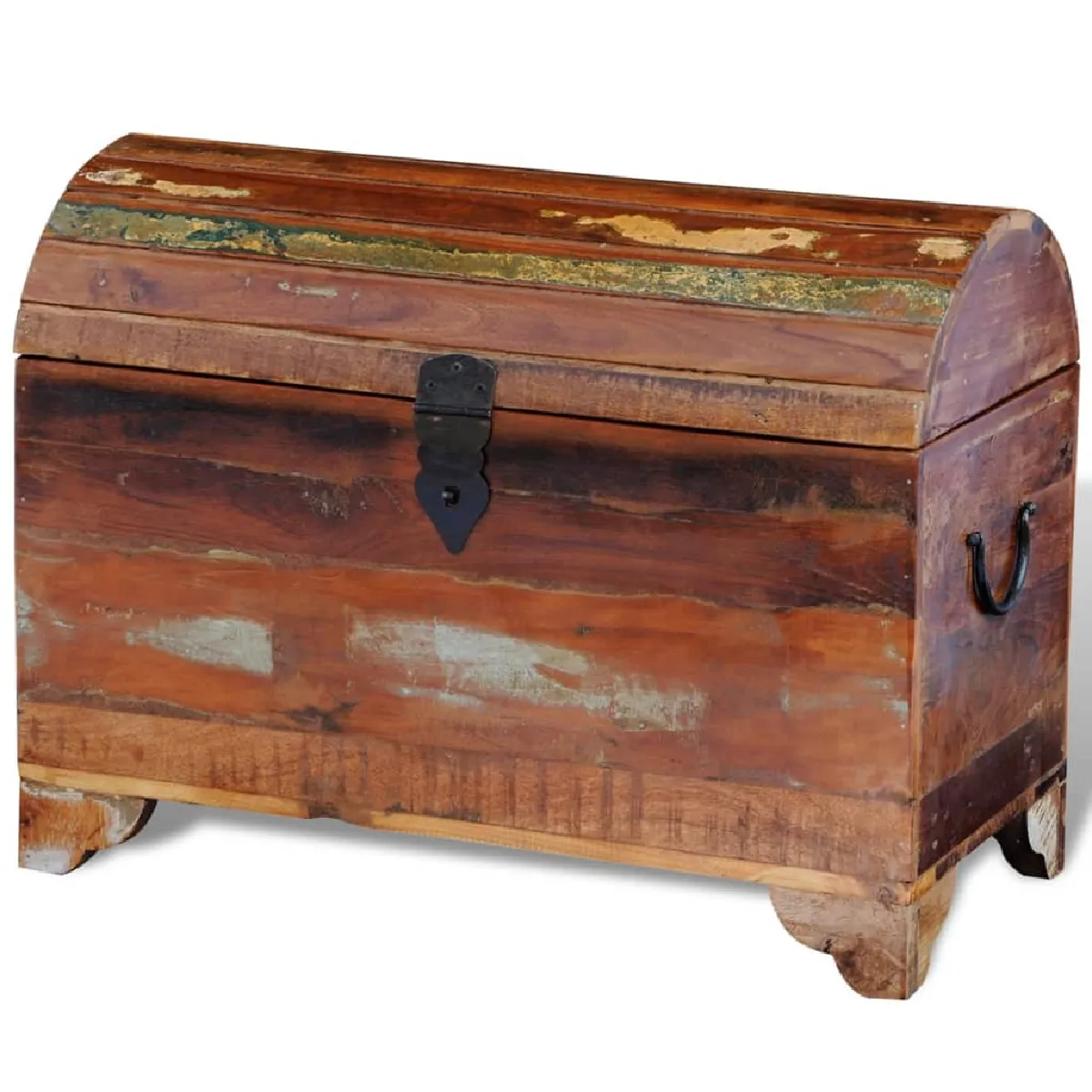 Vidaxl Brun Coffre De Rangement Bois De Récupération Massif - Image 3