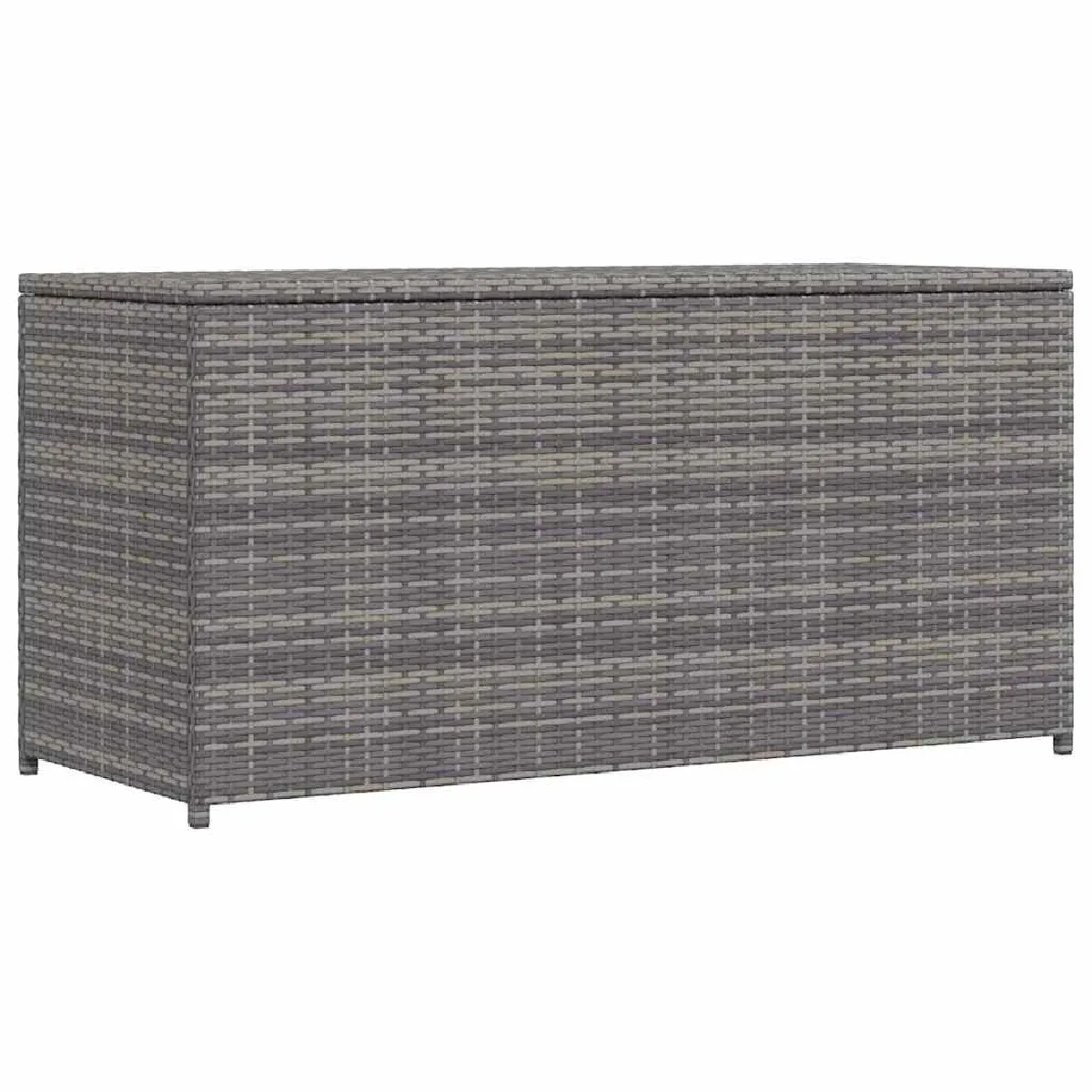 vidaXL Boîte de Rangement de Jardin Coffre de Rangement Banc de Stockage Patio Terrasse Extérieur 120x50x60 cm Résine 46460 - vue 2
