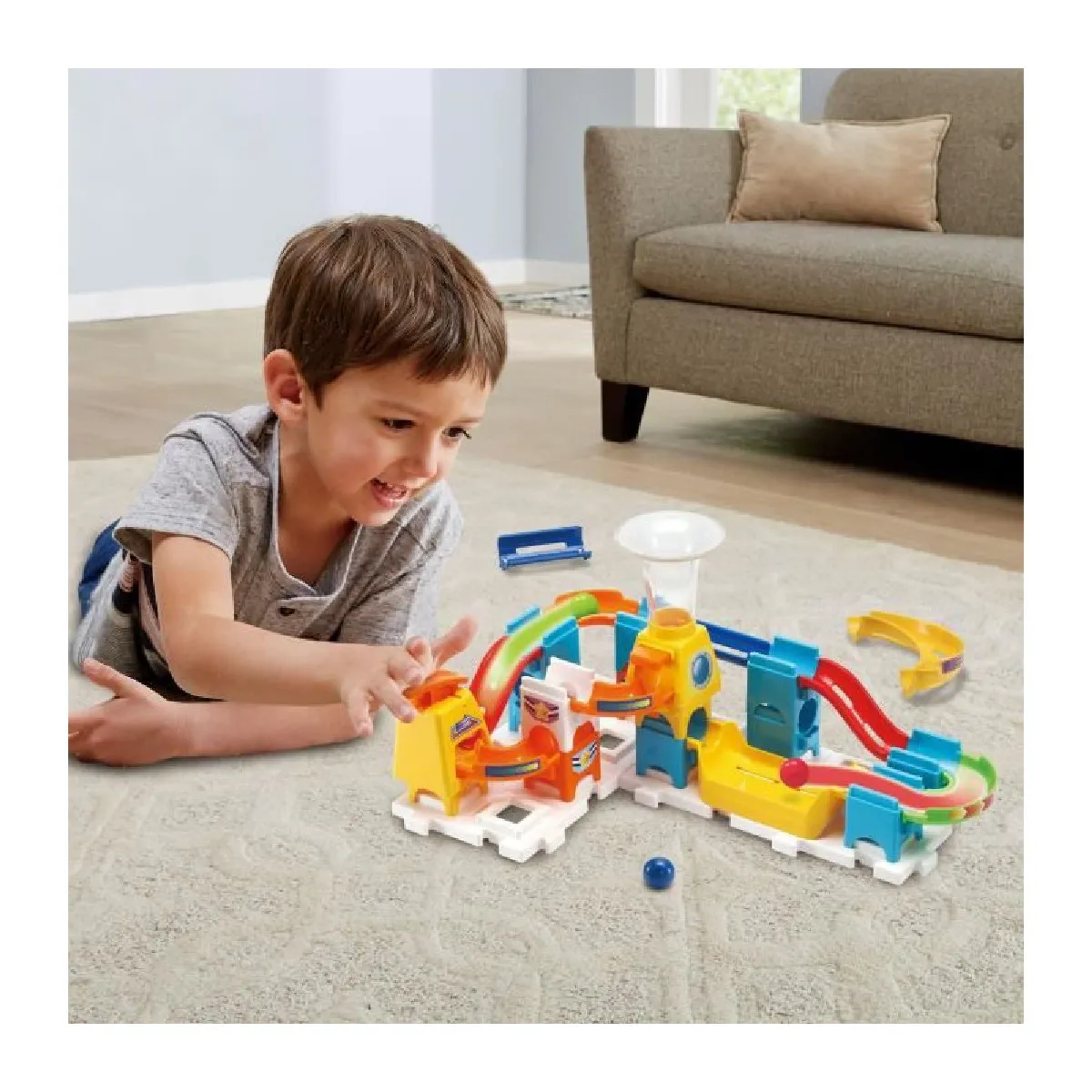 Circuit De Billes Géant 133 Pièces – Toboggan Et Course En Marbre – Jeu éducatif 3 Ans – Construction Créative