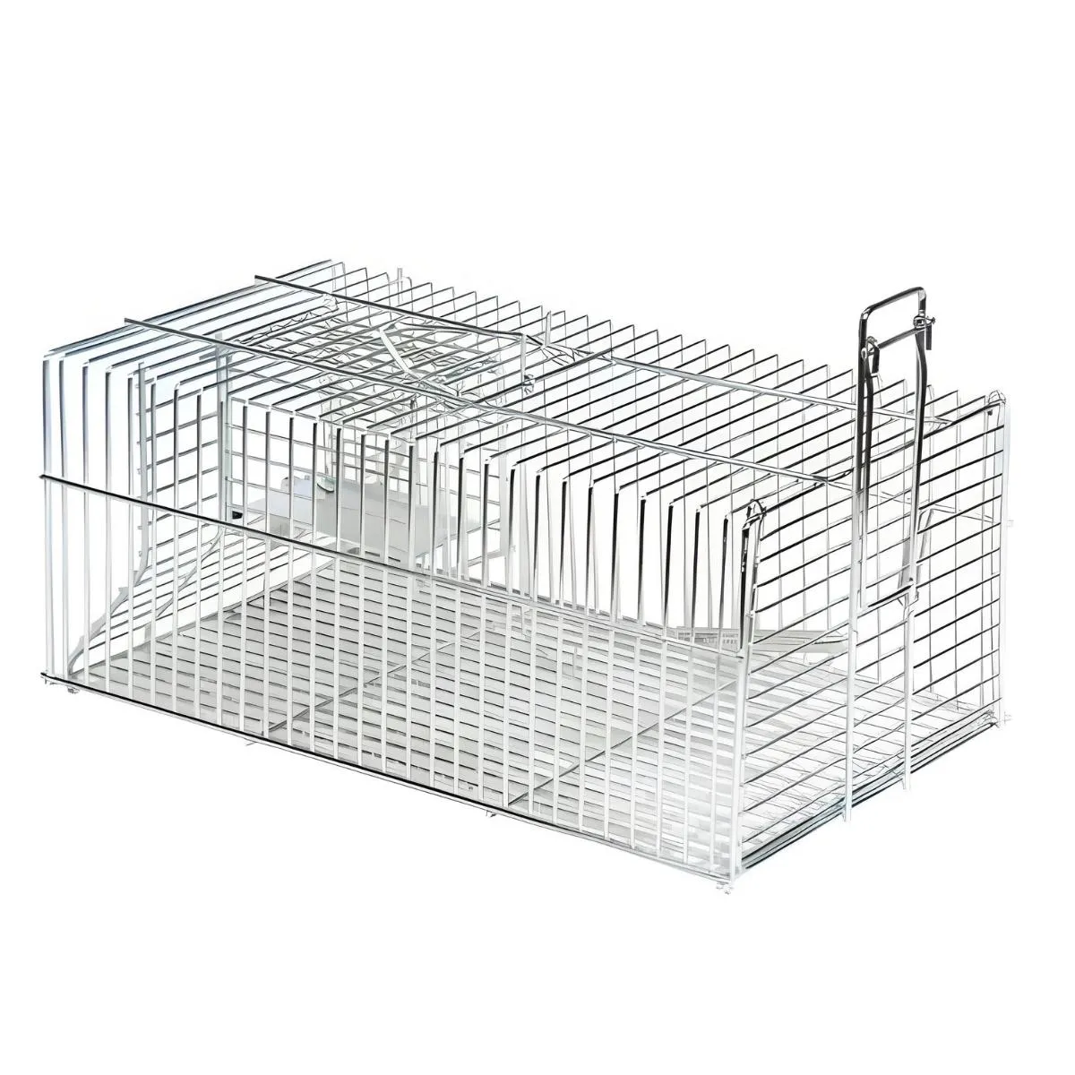 Meilleurs prix pour Piège pour Rats Double entrée en Zinc coloris Gris - 35 x 19 x 13,5 cm