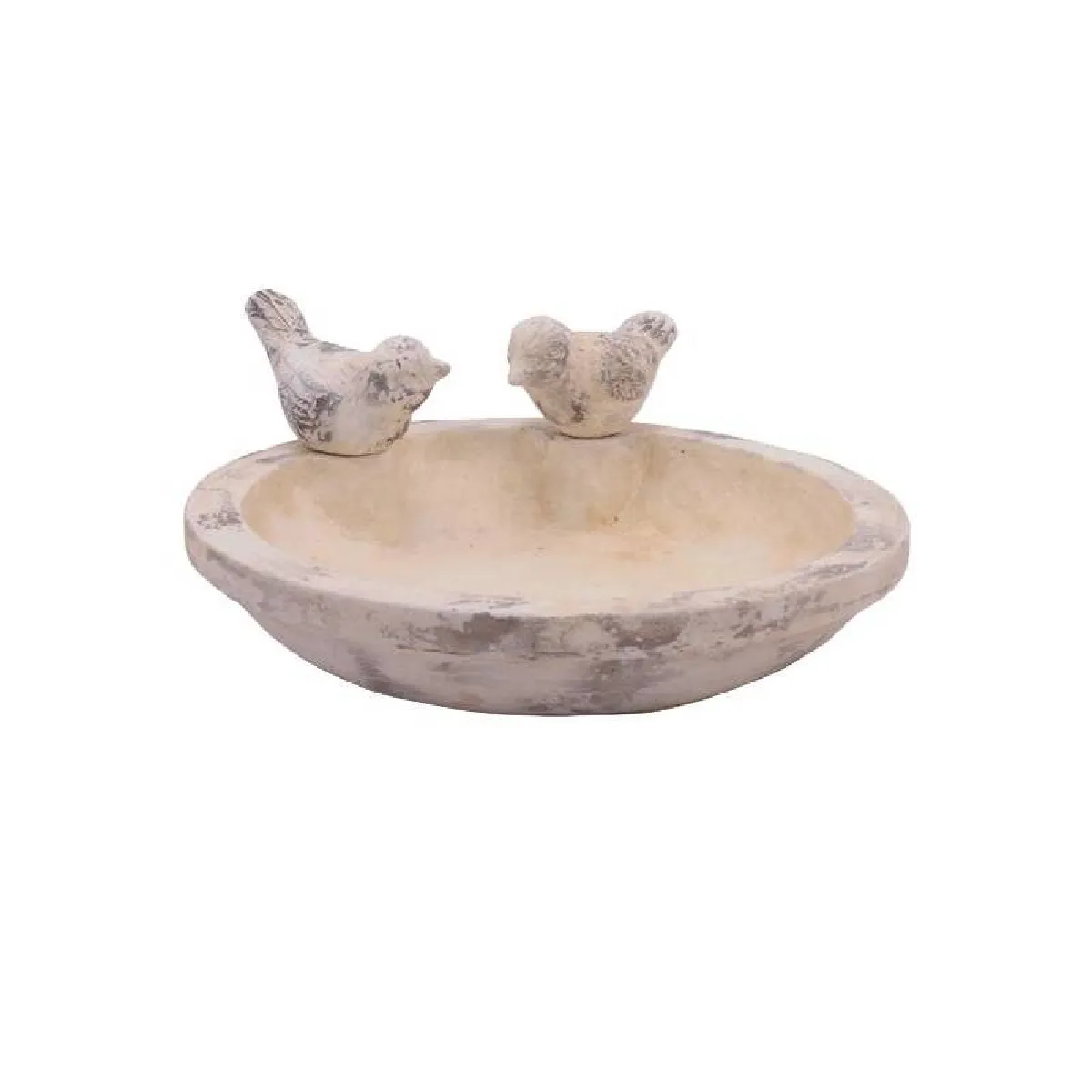 Meilleurs prix pour Bain d'Oiseau Mangeoire à Oiseaux Grainetier Abreuvoir Baignoire en Terre Cuite Patinée 12x34x34cm