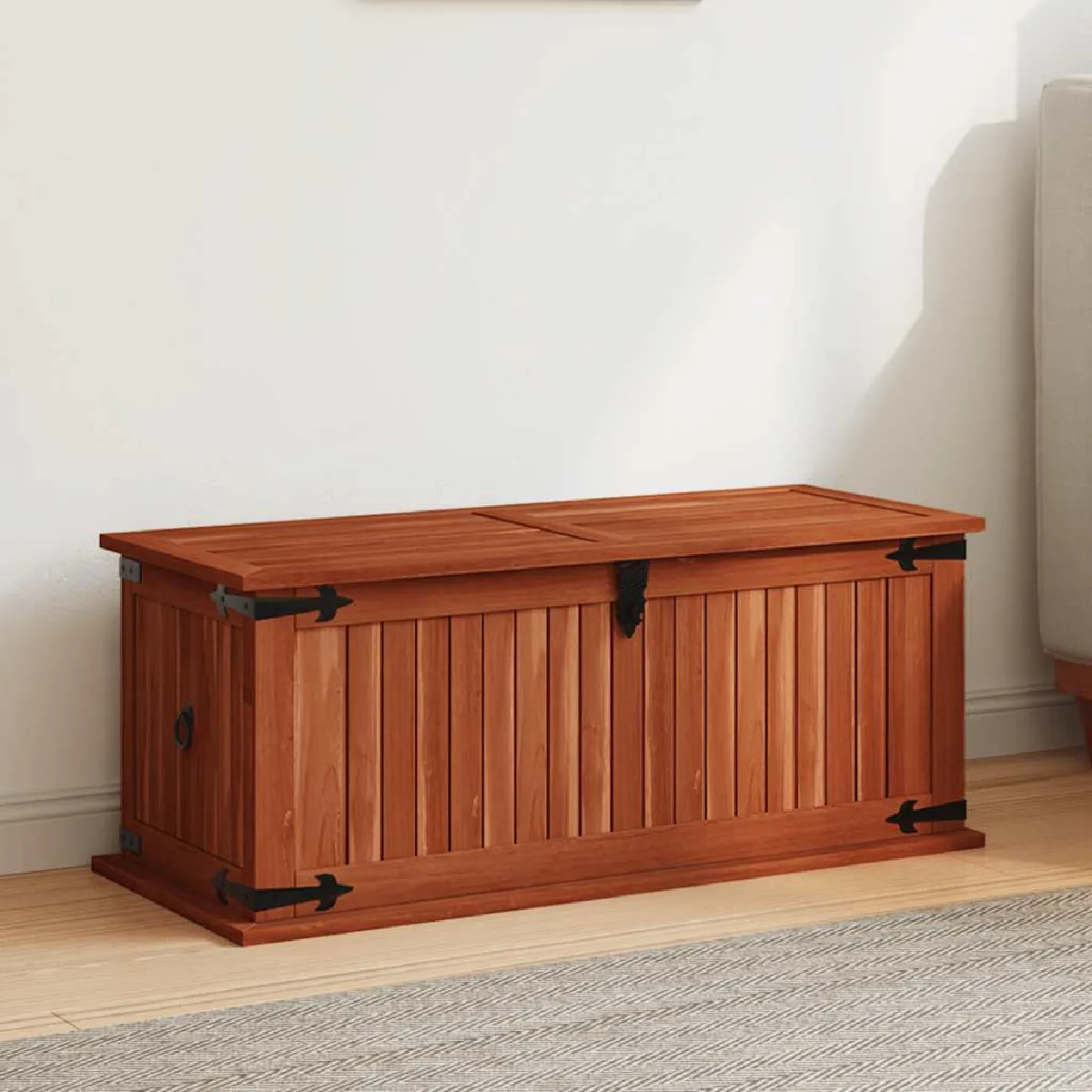 Vidaxl Coffre De Rangement Acacia