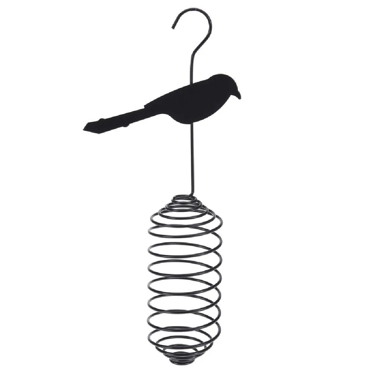 Comparer les prix de Mangeoire à oiseaux en métal noir pour boules de graisse, 30 cm