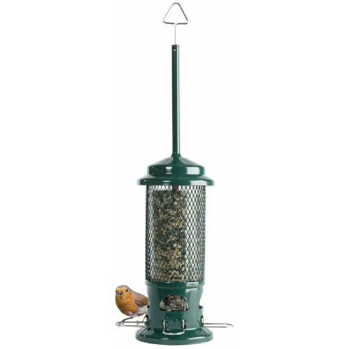 RSPB Mangeoire Anti-Écureuil Verte 300g - Protégez Vos Graines Pour Oiseaux Sauvages