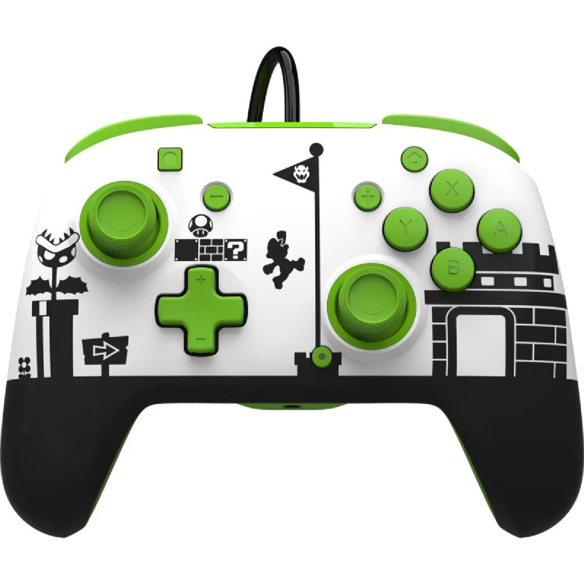 Pdp Vert Et Blanc Manette Filaire Super Mario Pour Nintendo Switch/Nintendo Switch Modèle Oled - Image 4