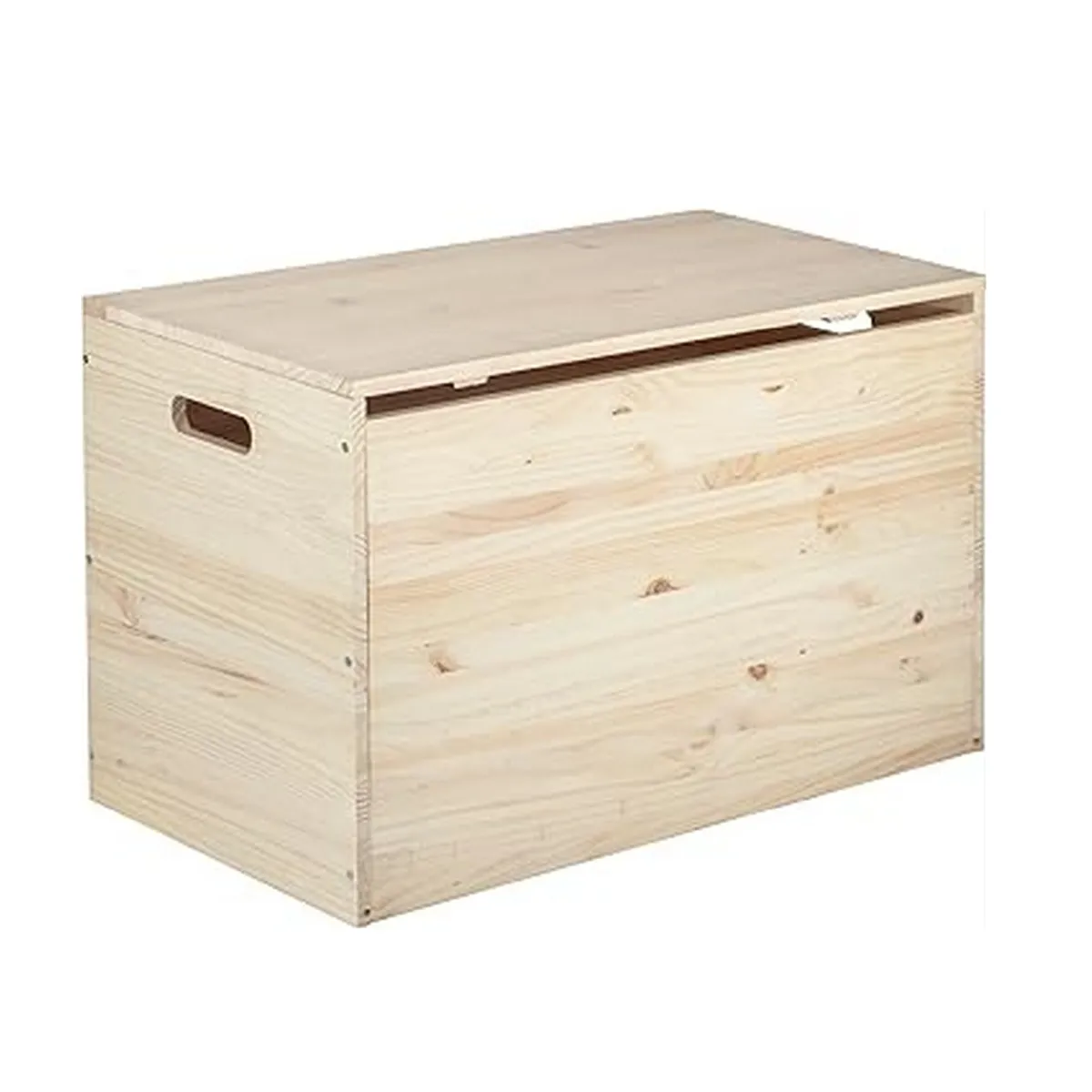 Astigarraga Beige Coffre De Rangement En Pin