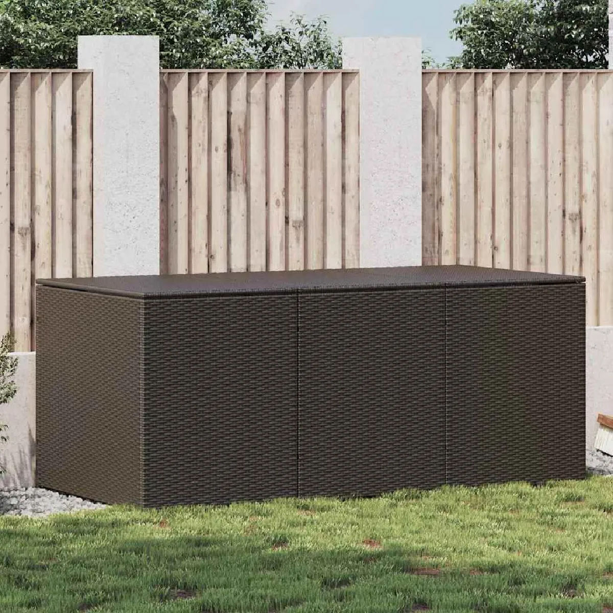 vidaXL Boîte de Rangement de Jardin Coffre de Stockage Outils de Jardinage Organisateur de Terrasse Patio Arrière cour 46272 - vue 8