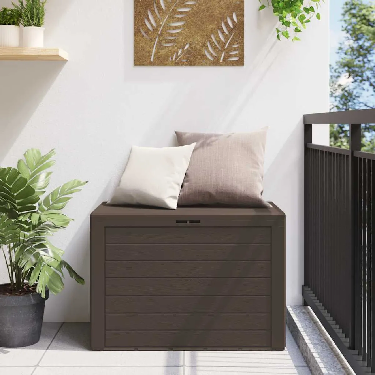Vidaxl Boîte de rangement de jardin 78x44x55 cm
