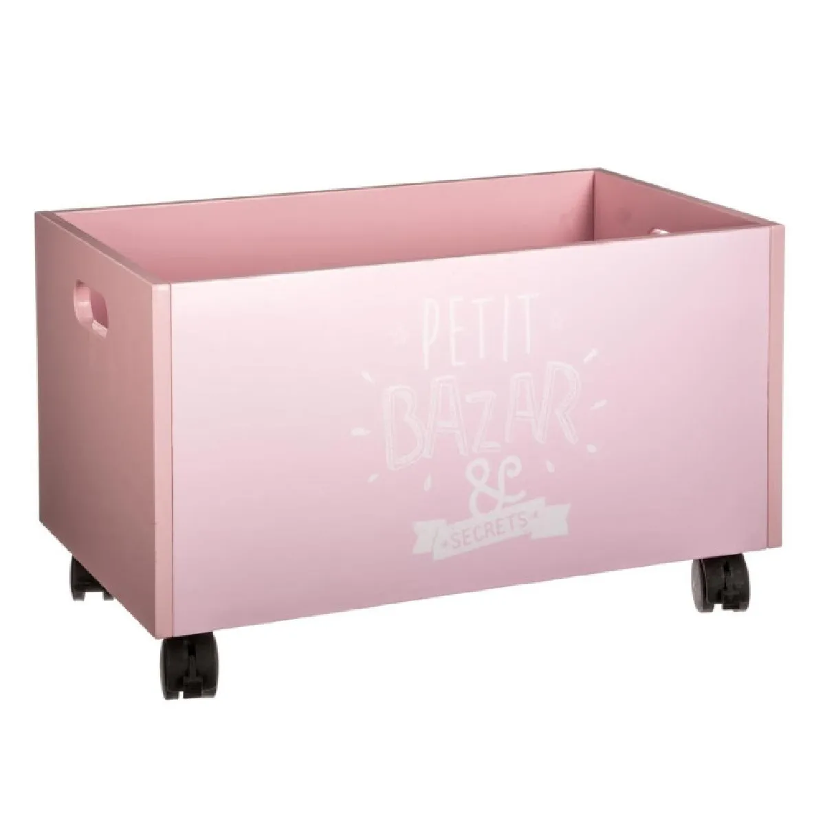 Temu Rose Coffre À Jouets À Roulettes - Image 2