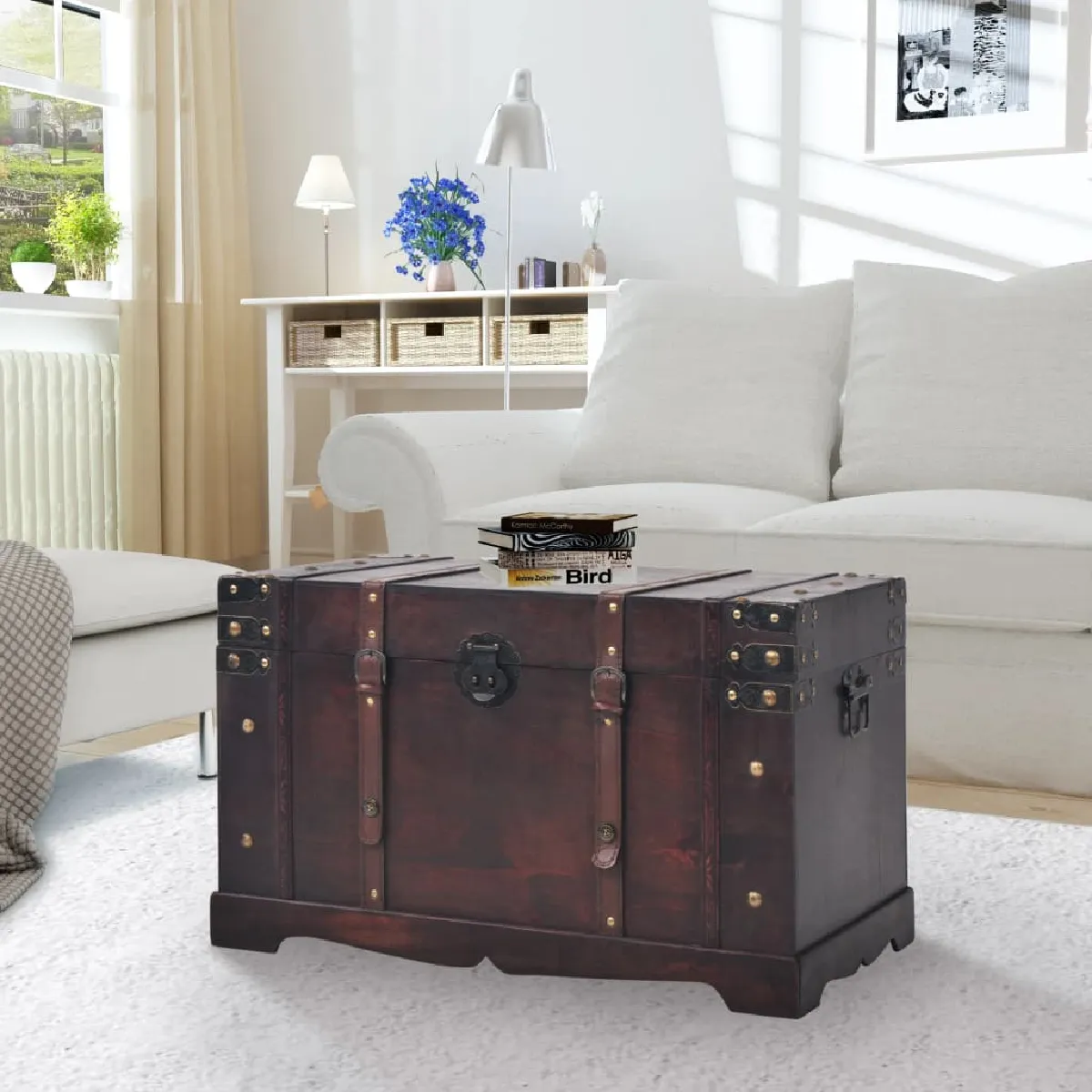 Vidaxl Marron Coffre Vintage