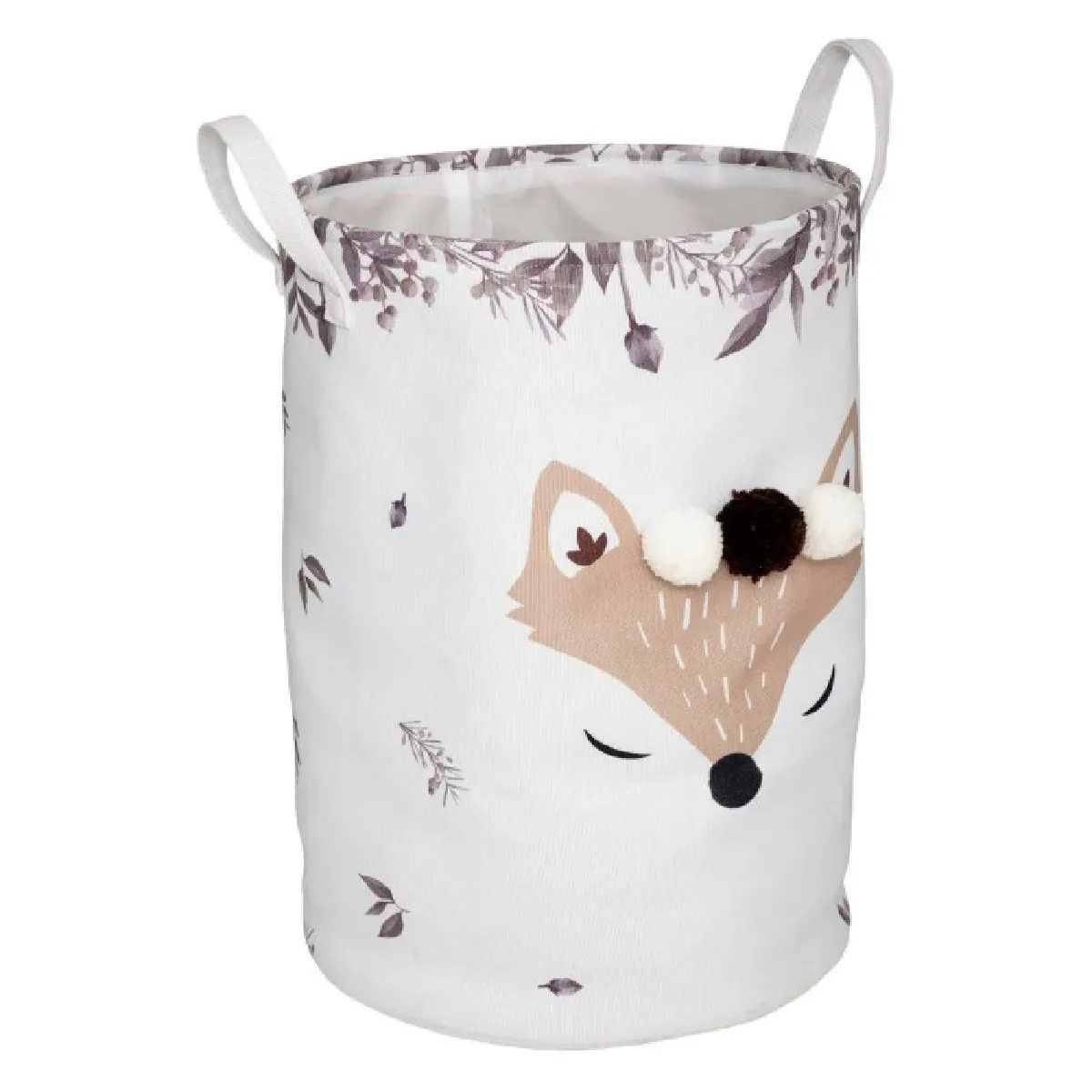 Non Communiqué Blanc Atmosphera For Kids - Panier De Rangement Enfant "Renard" 50Cm - Image 2