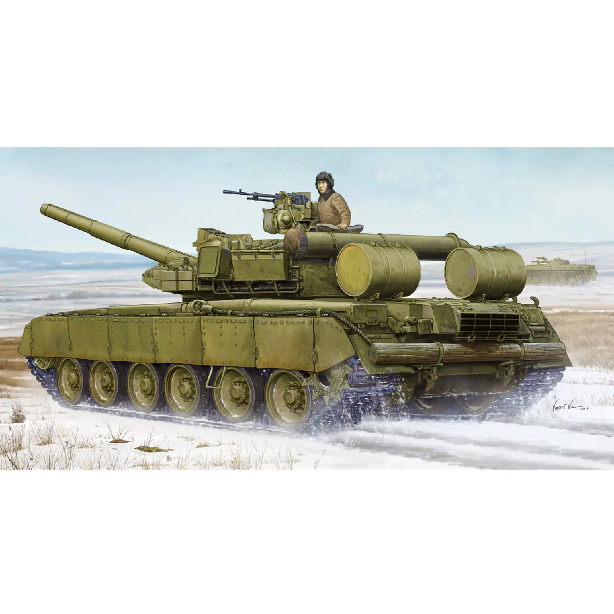 T-80BVD RUSSIAN MAIN BATTLE TANK - TRUMPETER 1/35 PLASTIC KIT - Image 4
