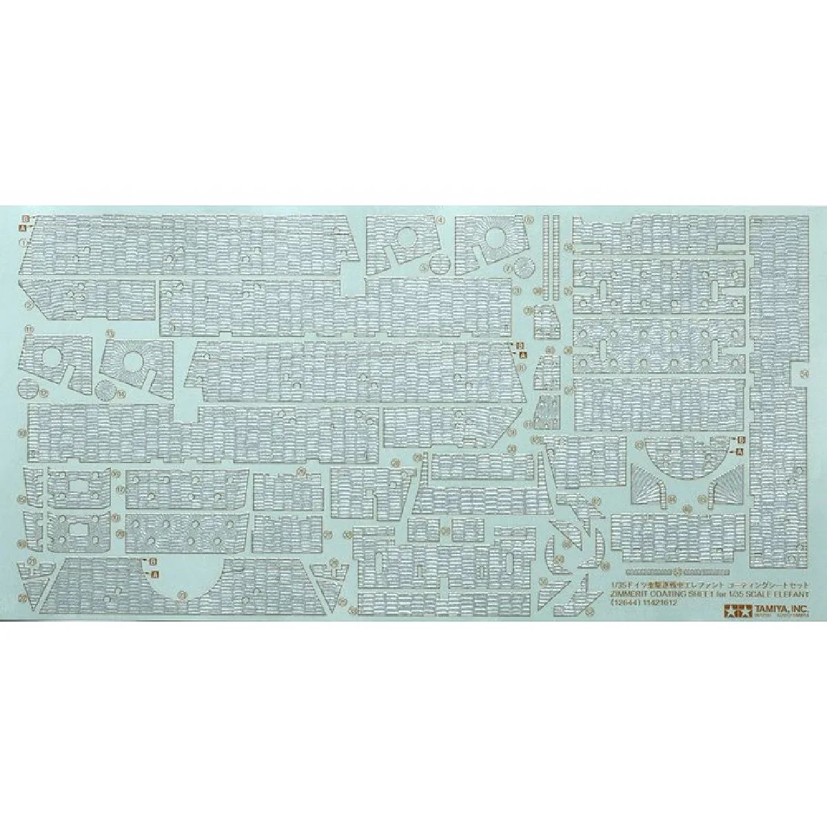 Tamiya Stickers Zimmerit Elefant - 1/35E - Image 4