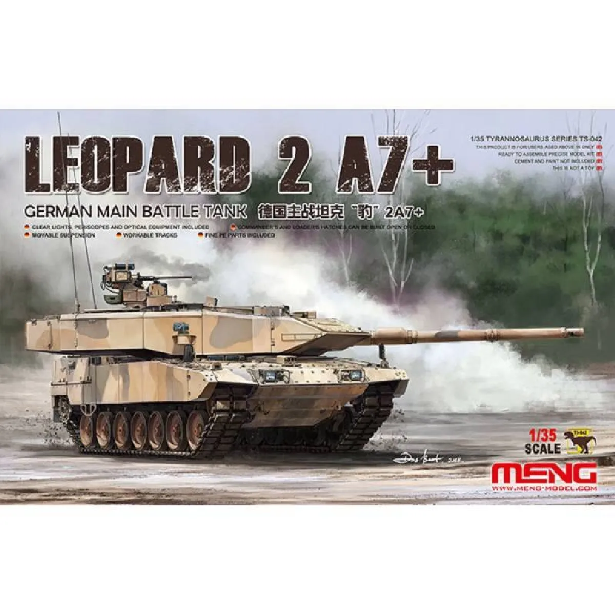 Meng Maquette Char : Leopard 2A7+ - Image 4