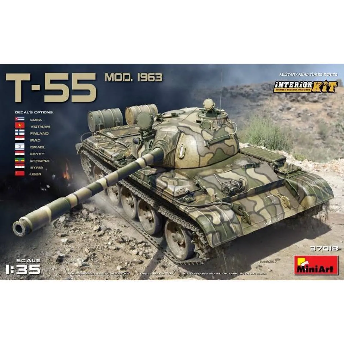 Non Communiqué T-55 Mod. 1963 Interior Kit - 1:35E - Miniart - Image 2