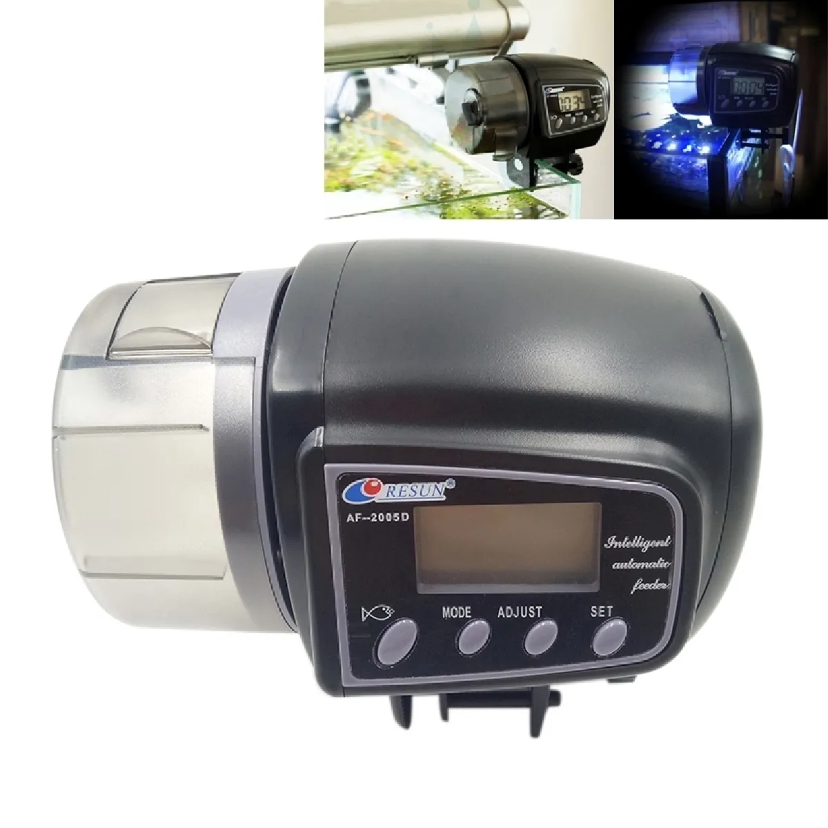 Comparer les prix de Wewoo Distributeur poisson Aquarium LCD