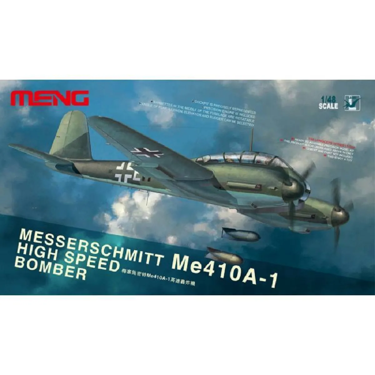 Meng - Messerschmitt Me-410A-1 Haute Vitesse Bombardier Modèle-kit - 1:48 Neuf - Image 4