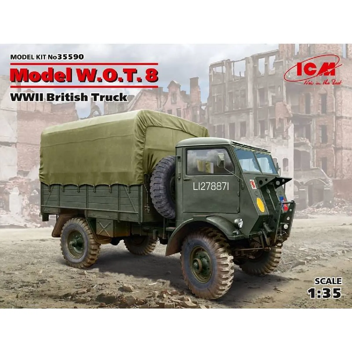 Non Communiqué Model W.o.t.8, Wwii British Truck - 1:35E - Icm - Image 3