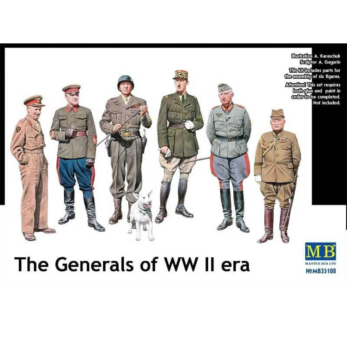 Non Communiqué The Generals Of Wwii - 1:35E - Master Box Ltd. - Image 5