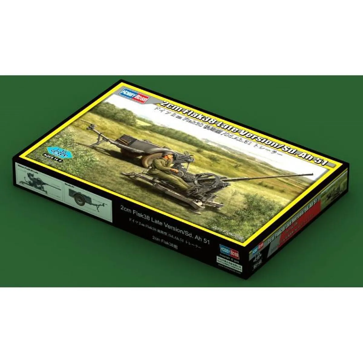 Maquette Hobby Boss 2cm Flak 38 Late Version / Sd.&nbsp;Ah 51- 1/35 - Maqu