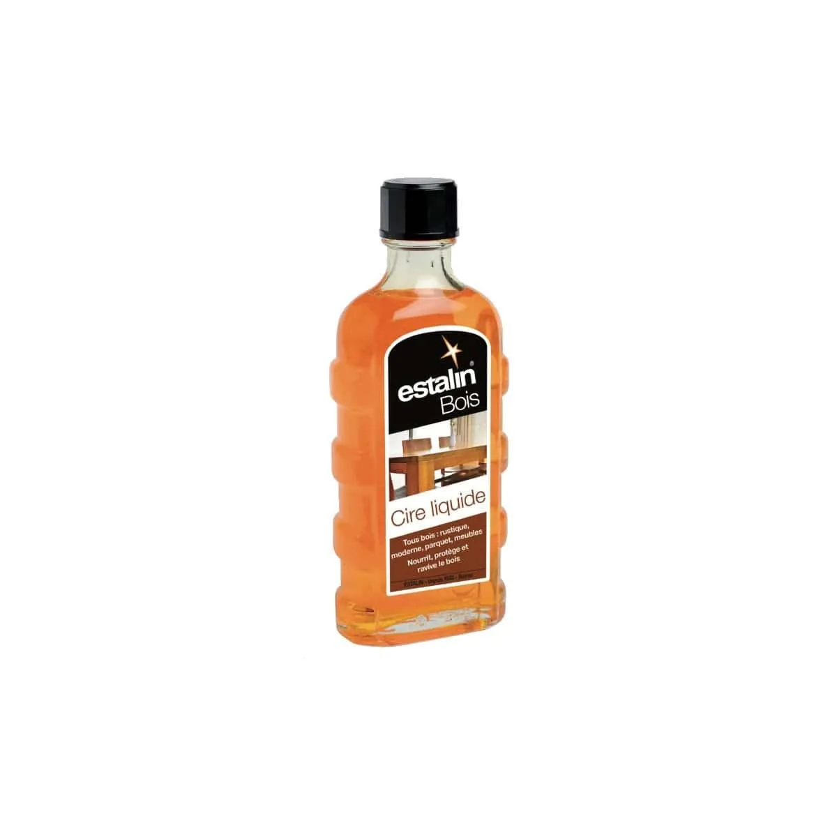 Estalin Orange Cire Liquide Pour Bois - 250 Ml