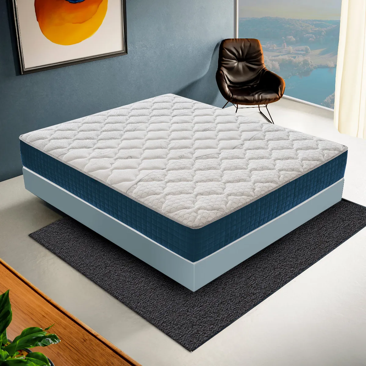Matelas 140x190 cm à Mémoire de Forme SILVER